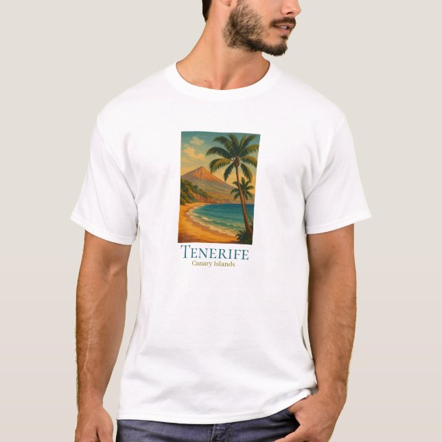 Camiseta Tenerife Canary Islands Mount Teide Spanish Island (Frente)