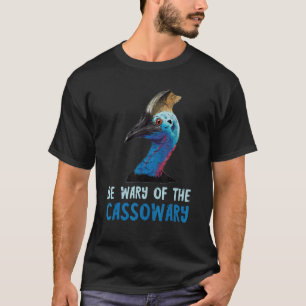 Camiseta Tenha Cuidado Com O Grande Crinkle Cassowary Cort