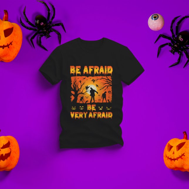 Camiseta tenha medo - assustador presente de Halloween (Criador carregado)