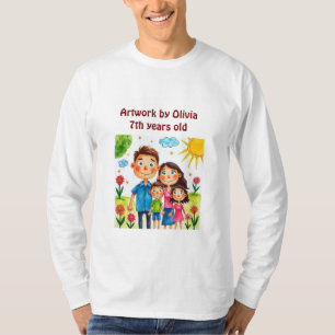 Camiseta Tenha orgulho de seu filho adicionar trabalho de a