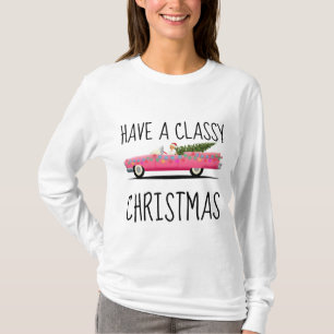 Camiseta TENHA t-shirt ELEGANTES das SENHORAS de um NATAL