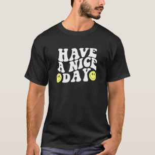 Camiseta Tenha Um Bom Dia Carinhoso Sorriso Amarelo Face So