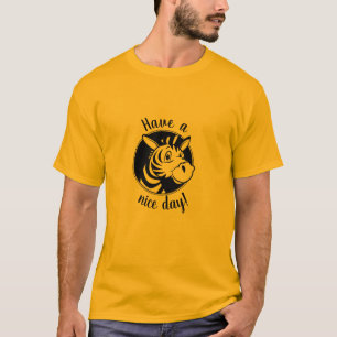 Camiseta "Tenha um bom dia!" T-Shirt Animal