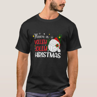 Camiseta Tenha um chapéu de vôlei de Natal Volley Jolly San