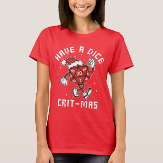Camiseta Tenha um Dice Crit-mas
