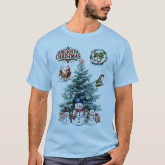 Camiseta Tenha um feliz Natal e deixe-o nevar