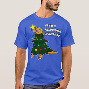 Camiseta Tenha Um Feliz Natal Engraçado Dino Natal Ts