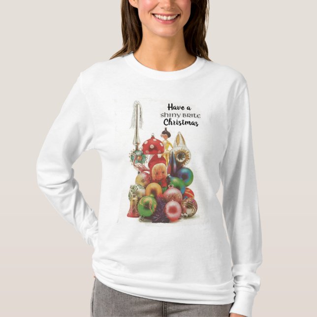 Camiseta Tenha um Natal brilhante (Frente)