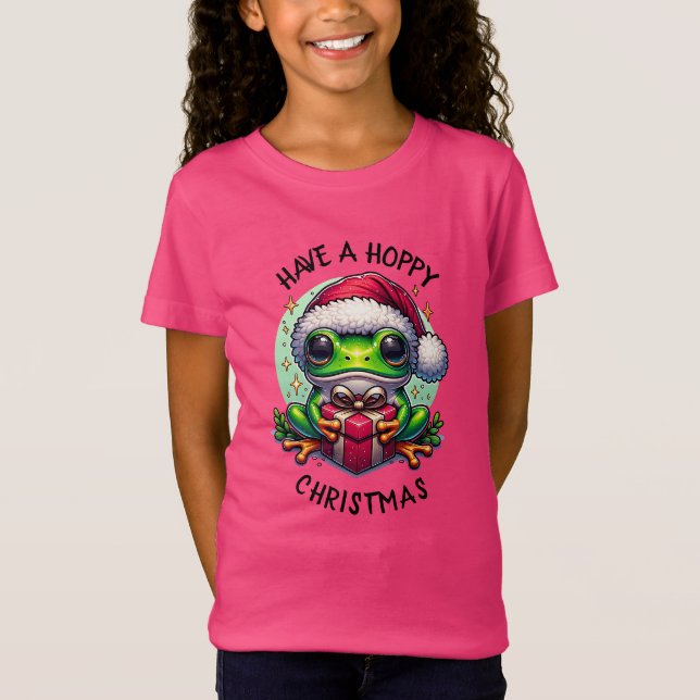 Camiseta Tenha um Natal feliz | Sapo Pun (Frente)