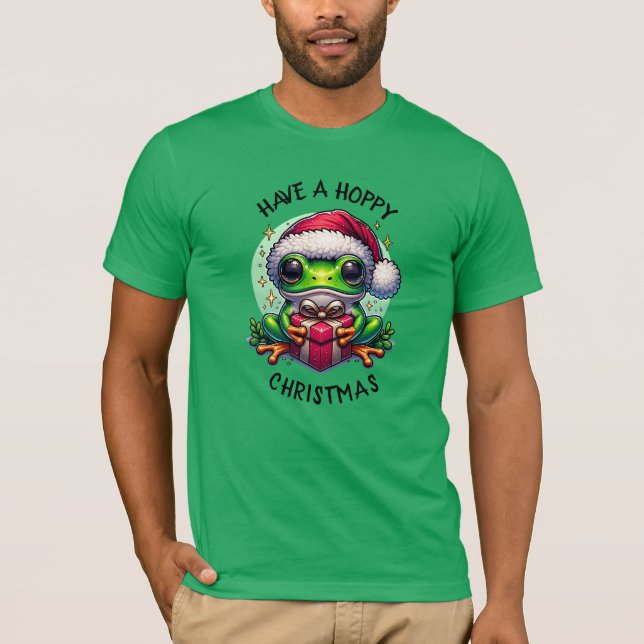 Camiseta Tenha um Natal feliz | Sapo Pun (Frente)