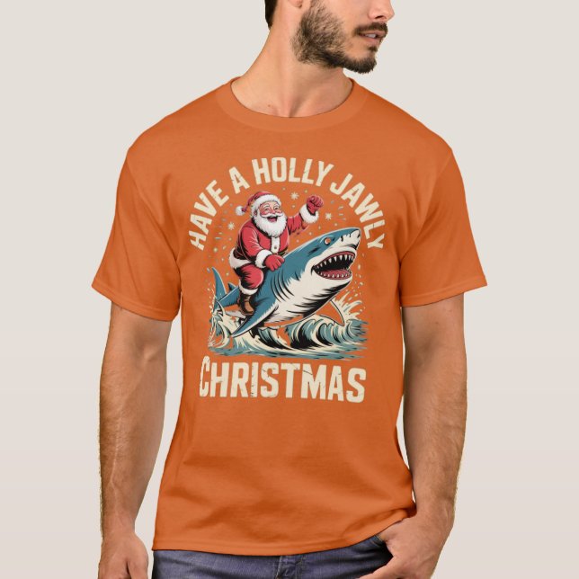 Camiseta Tenha um Natal Holly Jawlly (Frente)