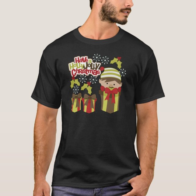 Camiseta Tenha Um Natal Holly Jolly (Frente)