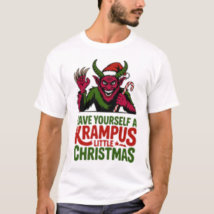 Camiseta Tenha um Natal Krampus Pequeno Krampus L