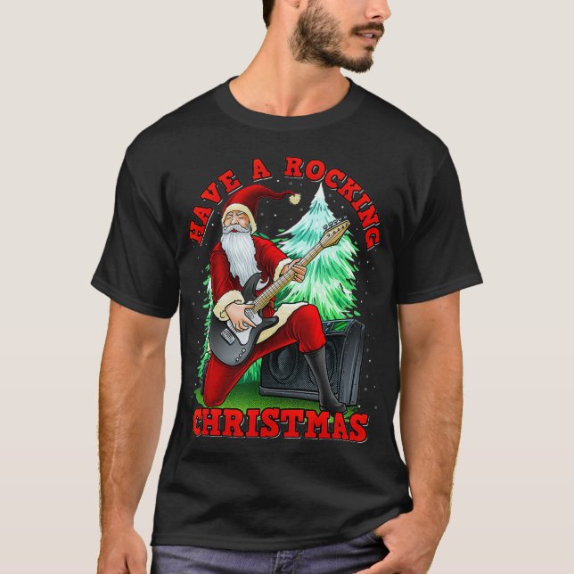 Camiseta Tenha Um Papai Noel De Natal Enroscado (Frente)