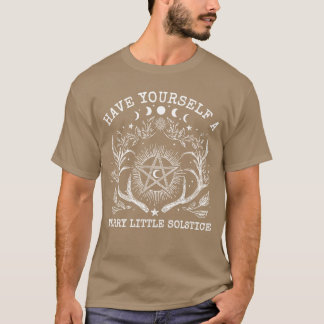 Camiseta Tenha um presente de camisola de solstício feliz