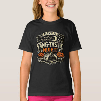 Camiseta Tenha Uma Noite Fantástica Vintage Arte de Hallowe
