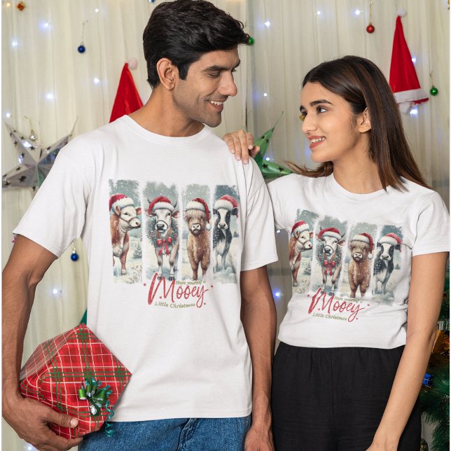 Camiseta Tenha Uma Vaca De Natal Mooey (Criador carregado)