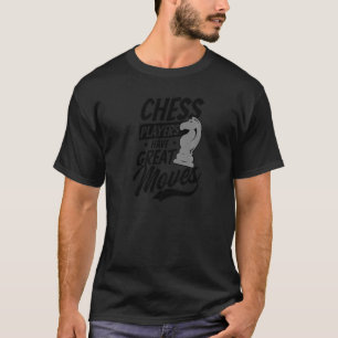 Camiseta Tenham Jogador de Xadrez de Movimentações de Excel