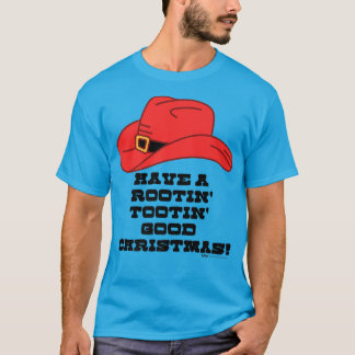 Camiseta Tenham Um Bom Cowboy Engraçado De Natal