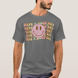 Camiseta Tenham Um Bom Dia Retraindo Meninas Engraçadas Mul