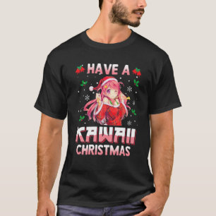 Camiseta Tenham Uma Garota De Animação Japonesa De Natal Ka