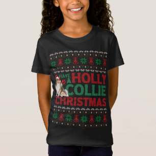 Camiseta Tenham Uma Holly Collie Christmas Collie Dog Ugly