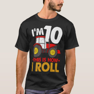 Camiseta Tenho 10 anos, é assim que eu faço o Aniversário d