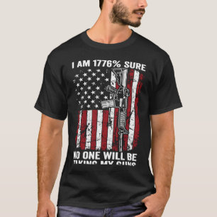 Camiseta Tenho 1776 Certeza que ninguém está usando minha a