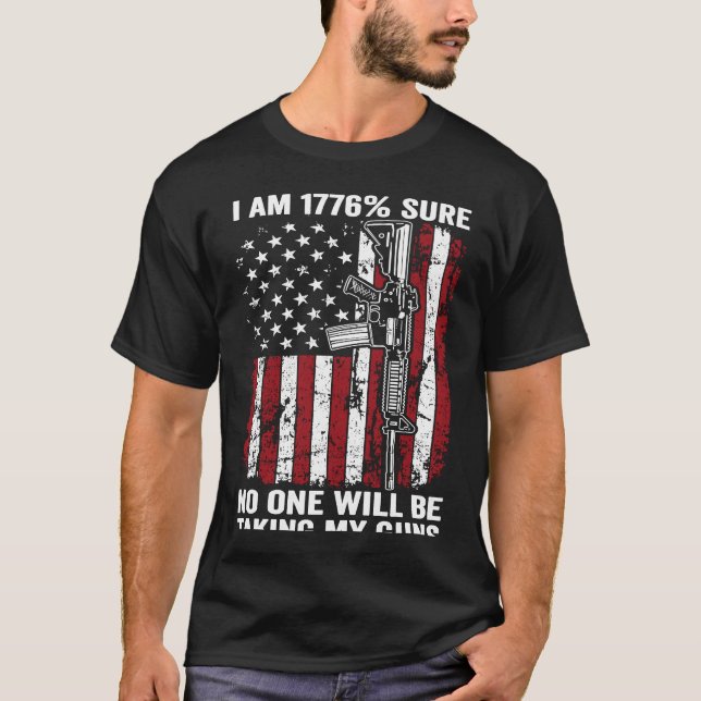 Camiseta Tenho 1776 Certeza que ninguém está usando minha a (Frente)