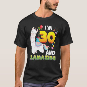 Camiseta Tenho 30 anos de aniversário de 30 anos Llamparel