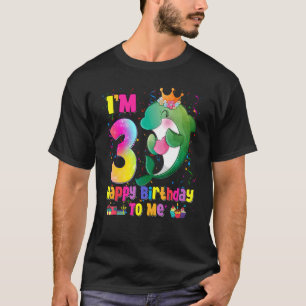 Camiseta Tenho 3 anos, aniversário de 3 anos, garotas adole