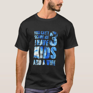Camiseta Tenho 3 Filhos E Uma Esposa Pai Pai Pop Pai H