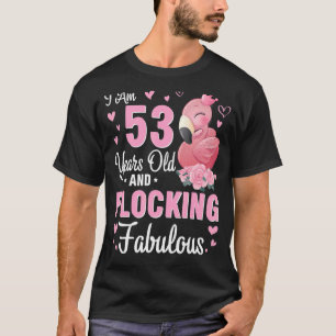 Camiseta Tenho 53 Anos E Estou A Bloquear Um Parabéns Fabul