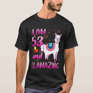 Camiseta Tenho 53 Anos E Llamestro Incrível Llama 53º