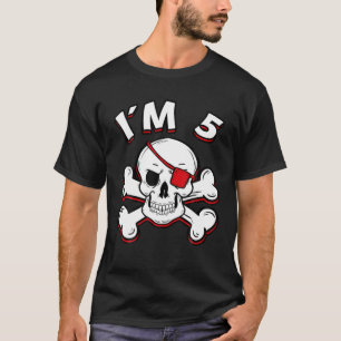 Camiseta Tenho 5 anos de idade, celebrante de aniversário,