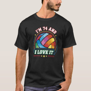 Camiseta Tenho 74 anos e adoro o 74.º aniversário dos Espor
