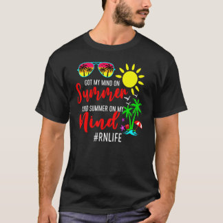 Camiseta Tenho A Mente No Verão E Verão Na Minha Mente Rn L