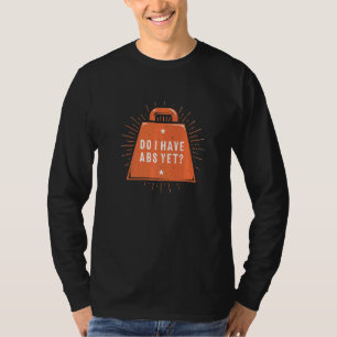 Camiseta Tenho Abs Ainda A Trabalhar Humor Malhação De Gym 
