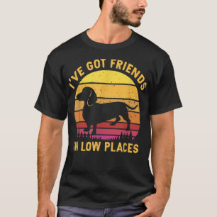 Camiseta Tenho Amigos em Baixo Lugares Engraçado Aplicativo