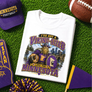 Camiseta Tenho Amor do Tamanho de um Viking pelo Futebol de