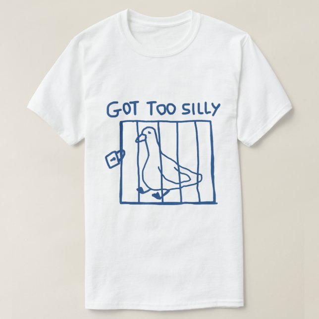 Camiseta Tenho Bobo De Goose Memória Engraçado Animal (Frente do Design)