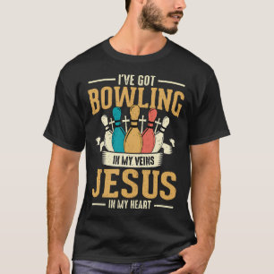 Camiseta Tenho Boliche Nas Minhas Veias E Jesus Em Meu