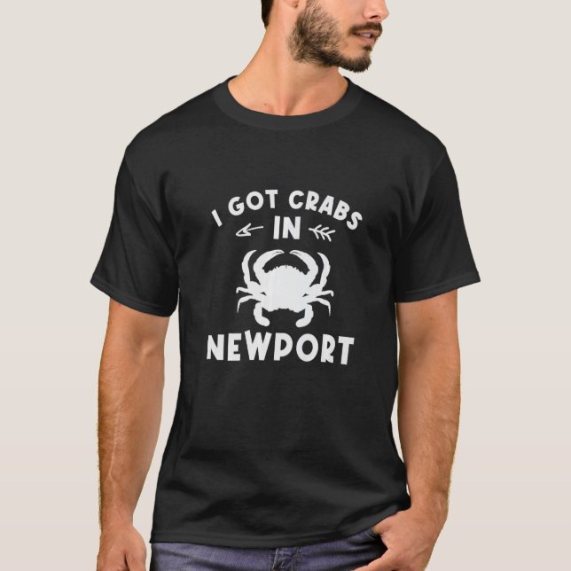 Camiseta Tenho Caranguejos Em Caranguejos De Newport Viciad (Frente)