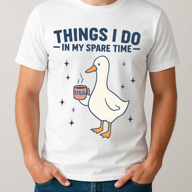 Camiseta Tenho coisas Bobos que faço no meu tempo livre (Criador carregado)
