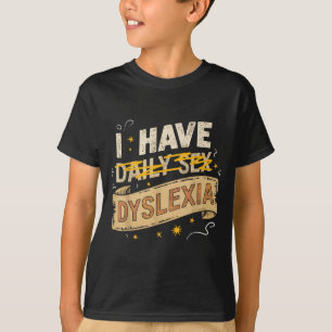 Camiseta Tenho consciência da dislexia transtorno de leitur