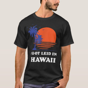 Camiseta Tenho Léid no Havaí, Retro 70s, Lançando Surf