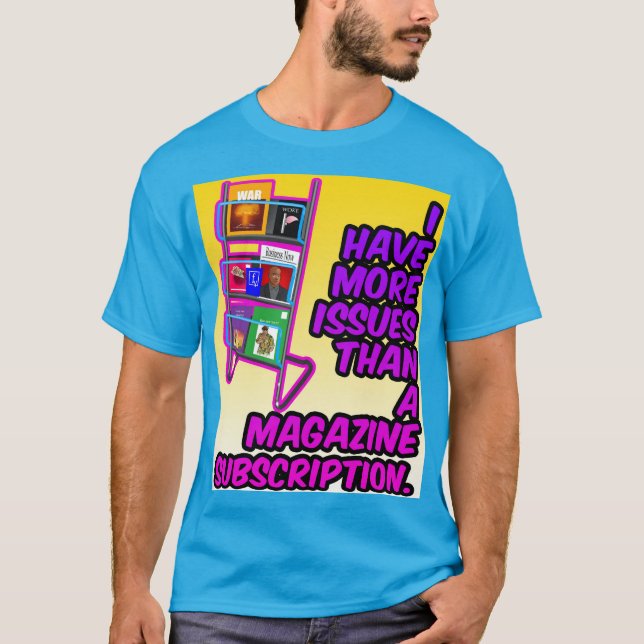 Camiseta Tenho mais problemas (Cartoon) (Frente)
