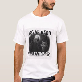 Camiseta tenho medo de mulheres