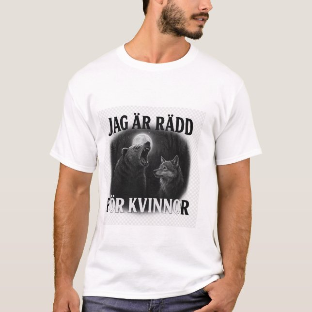 Camiseta tenho medo de mulheres (Frente)