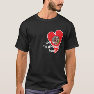 Camiseta Tenho minha namorada aqui! Foto Personalizada - Es